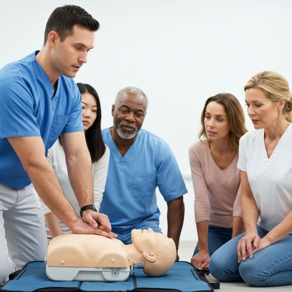 CPR training session at Gucha Healthcare